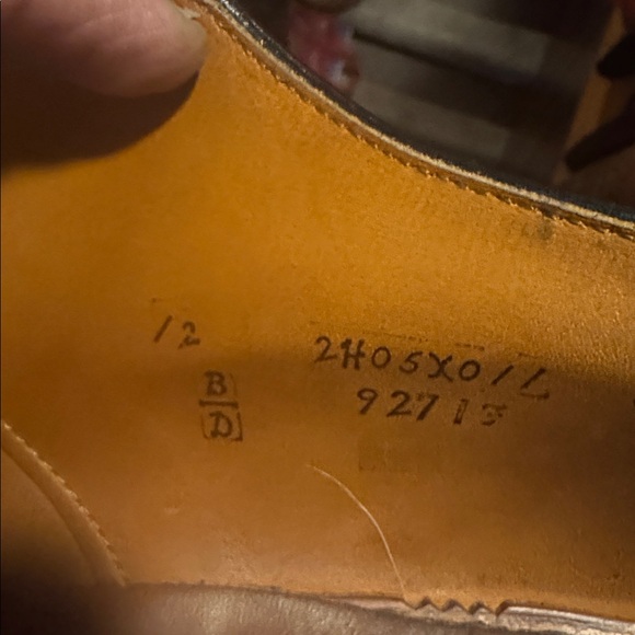 Alden 9271F Black Calfskin Plain Toe Doversize 12 - Picture 6 of 6